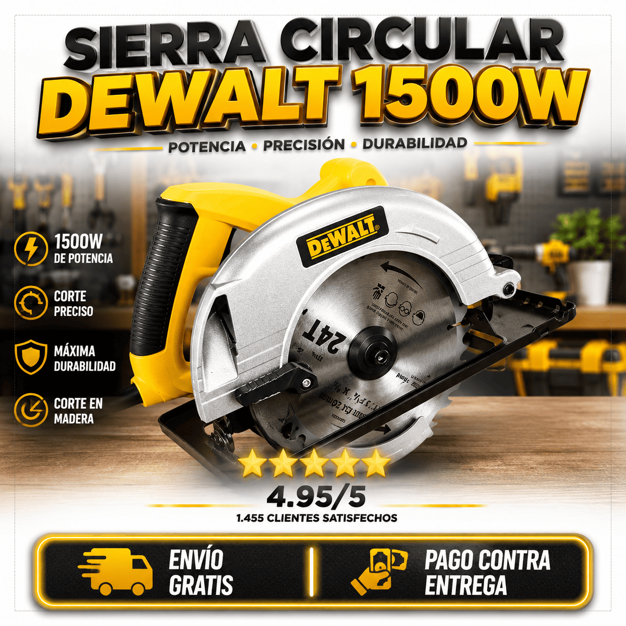 Sierra Circular Dwl 1500w